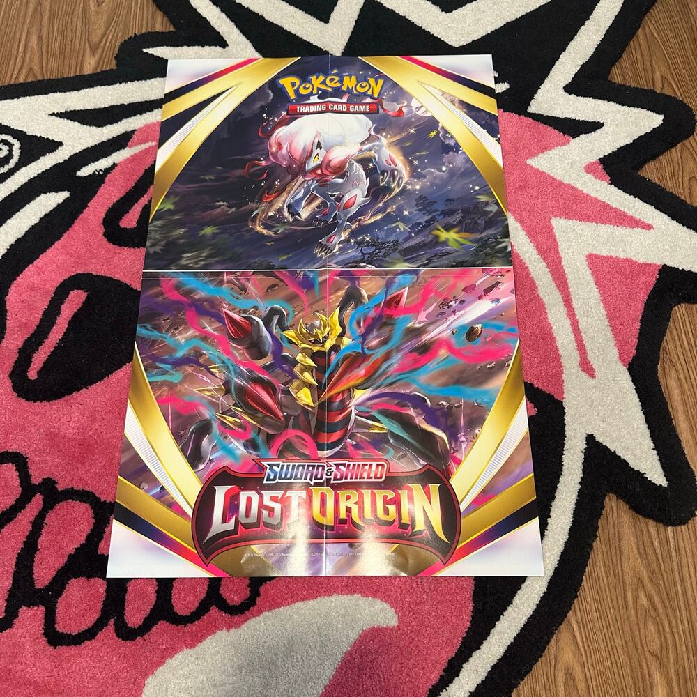 POKEMON LOST ORIGIN POSTER 14X22 2022 BOOK COVER GIRATINA ZOROARK NINTENDO TCG